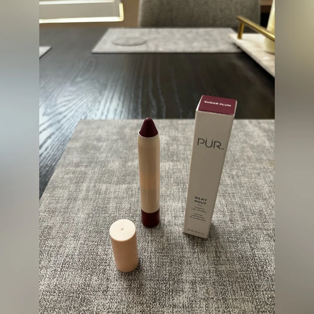 5 items x $25 PÜR COSMETICS Silky Pout Creamy Lip Chubby ( Sugar plum) NWT